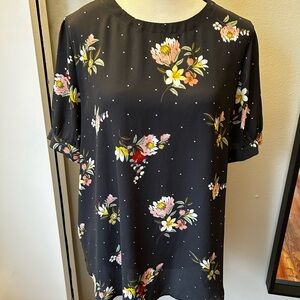 Sheer Lightweight Ann Taylor Blouse Size Medium Good Condition